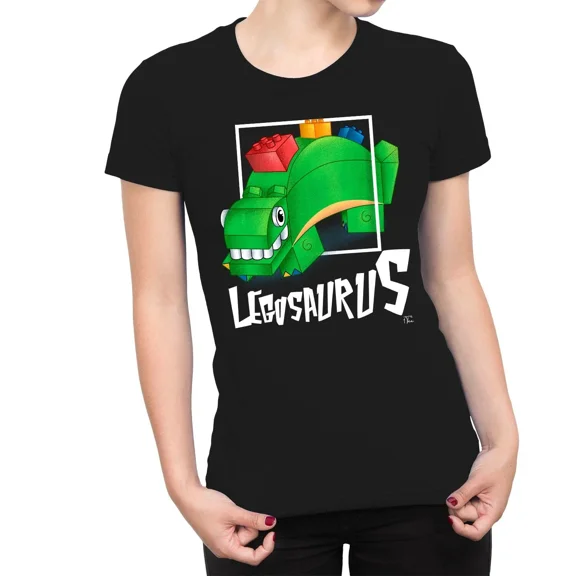 Legosaurus Dinosaur Fun Creative Brick Style Playful Dino Art Unisex T-Shirt up to size 5XL
