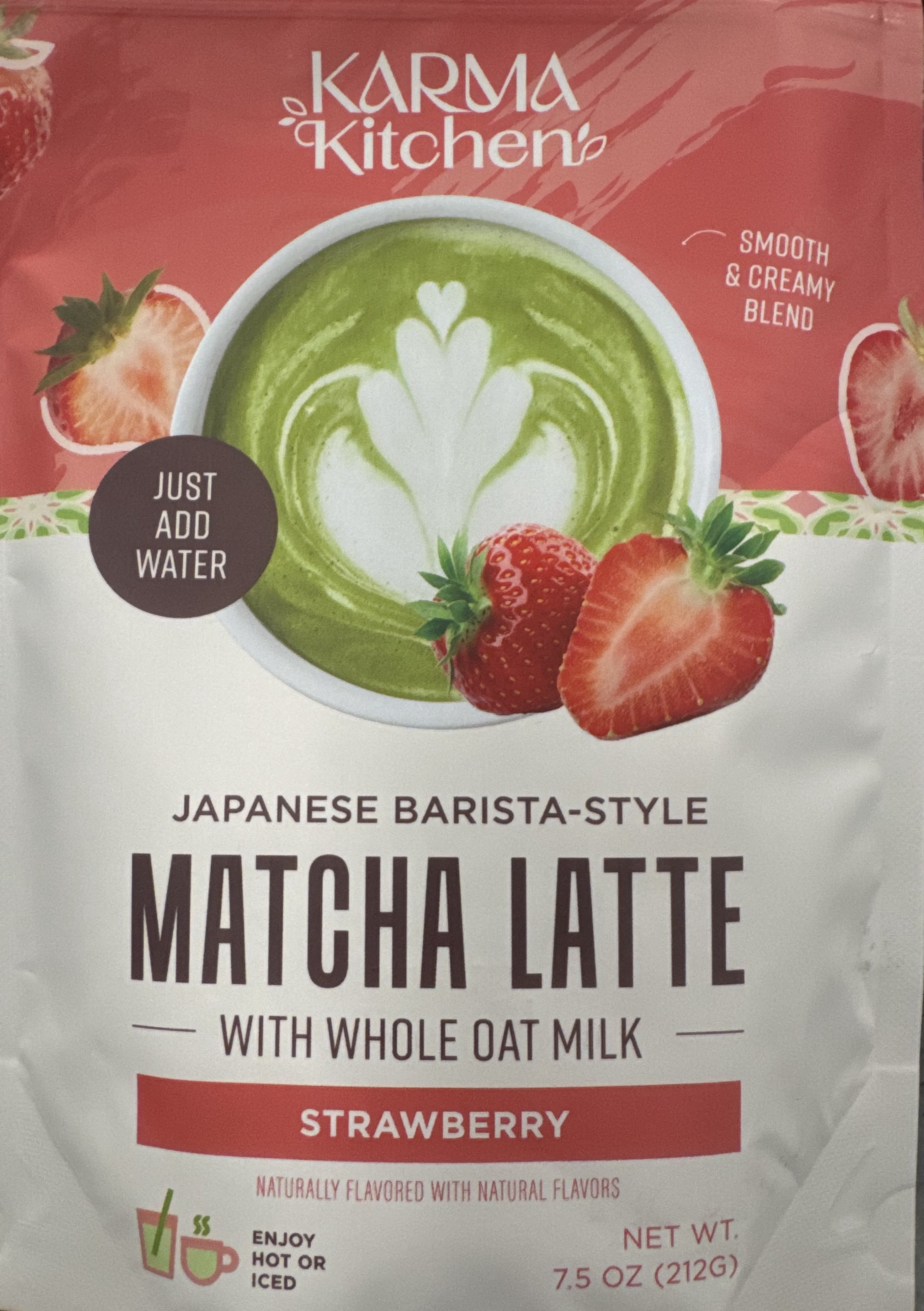 Karma Kitchen Strawberry Matcha Latte 7.5 oz