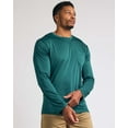thumbnail image 4 of Real Essentials 4 Pack: Men's Dry-Fit Active Athletic Long Sleeve Pocket Crew T-Shirt Outdoors UPF 50 S-5XLT, 4 of 6