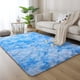 thumbnail image 4 of Alfombra DweIke 127x203cm de Peluche Suave Azul Antideslizante, 4 of 8