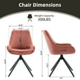 thumbnail image 4 of ALEAVIC Modern Swivel Desk Chair Armchair Side Chair for Living Room, Pink, 4 of 8