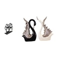 thumbnail image 1 of Elegante Juego De Servilletero Con Forma De Huella De Perro Y Figura De Cisne. Dispensador De Pañuelos Elegante Con Estatuas De Cisne De Cerámica Para Decoración Del Hogar. Aniversario., 1 of 8