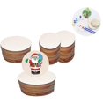 thumbnail image 1 of 100pcs Diy Craft Wood Kit Predrilled With Hole Wooden Circles, 1 of 5
