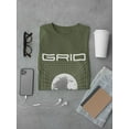 thumbnail image 3 of Abstract Grid Rave Style T-Shirt Men -Image by Shutterstock, Male Large, 3 of 4