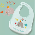 thumbnail image 1 of Babero de silicona para madre y bebé, babero para comida de bebé, bolsillo para comida, Saliva a prueba de fugas, aguas residuales para niños (elefante) JAMW Sencillez, 1 of 5