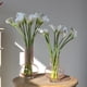 thumbnail image 2 of Ramo de flores artificiales de lirio de cala de tallo largo, flores falsas de látex de tacto real para el hogar, dormitorio, oficina, boda, fiesta, decoración de eventos., 2 of 8
