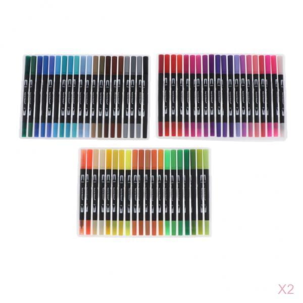 2 Juegos De Bolígrafos De Punta Fina perfecl de 0.4 Mm Y 0.1 Mm Colores Variados