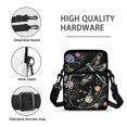 thumbnail image 7 of FUIALDOLG Dragonfly Floral Crossbody Shoulder Bag, Polyester Zipper Purse for Women Girls, Adjustable Crossbody Cell Phone Bag for Travel Sport, 7 of 7