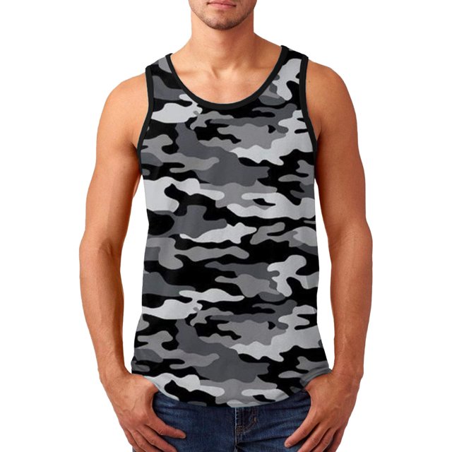 DPTALR Gilet de Sport et de Loisirs Imprimé pour Hommes Sans Manches