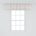 thumbnail image 2 of Ambesonne Vintage Window Valance, Tender Wild Herbs Flowers, 54" X 12", Grey Pink and Ivory, 2 of 3