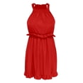thumbnail image 3 of WILLBEST Vestido De Mujer Elegante Top De Verano Sin Mangas Con Ribete De Volantes Para Uso Diario Y Vacaciones Ideal Para Todas Las Estaciones Lavable A Máquina Y A Mano, 3 of 3