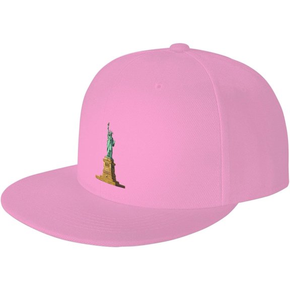 Hand Painted Statue of Liberty Snapback Hat Baseball Cap for Men Women Solid Color Flat-Brimmed Hats