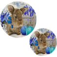 thumbnail image 7 of SKYSONIC 2Pcs Easter Rabbit Flower Egg Pot Holders Trivets, Watercolor Cotton Thread Weave Trivet Heat Resistant Mats Pot Teapot Protection Table Decorative, 7 of 7