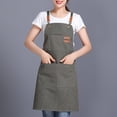 thumbnail image 4 of Reheyre Breathable Sleeveless Work Apron - Unisex, Multi-pockets Storage - Thick Cotton Cross Back Kitchen Apron for Home, 4 of 8