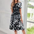 thumbnail image 2 of Fashion A-Line Dress for Women CIENVNSTG Flowy Summer Dress Perfect for Casual Outings or Parties, 2 of 6