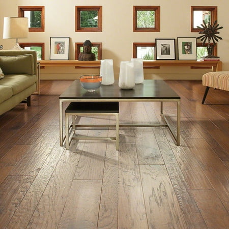 Shaw Floors Hudson Bay Random Width Engineered Hickory Hardwood Flooring in Schoolhouse