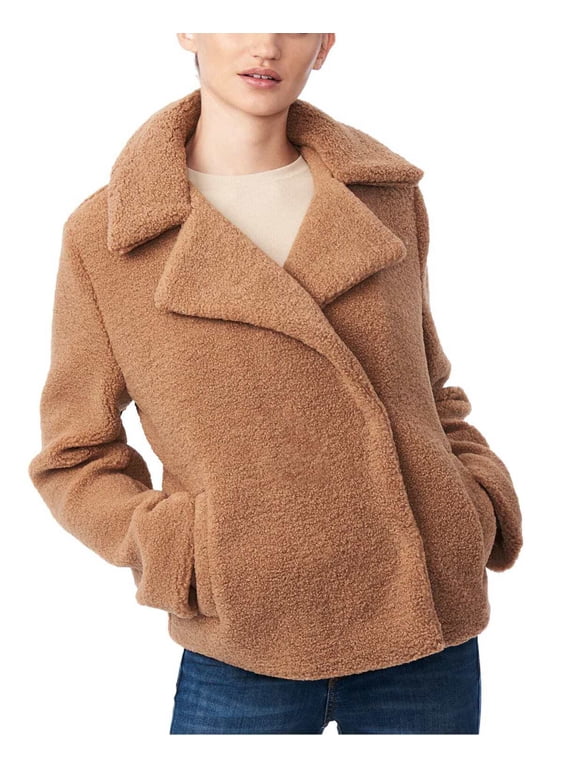Women's Brown Faux Fur Teddy Coat Jacket