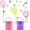 Style B, variant on DEWEL 3-Pack Colored Telescopic Butterfly and Bug Catching Outdoor Nets for Catching Bugs Fish Insect,Pop up Mesh Cage Tweezers and Pliers Kit Extendable 34 inches
