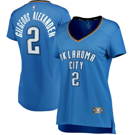 Shai Gilgeous-Alexander Oklahoma City Thunder Fanatics Branded Women's Fast Break Player Jersey - Icon Edition - Blue