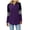2# Purple, variant on TEMOFON Long Sleeve Tops for Women Casual Fall T Shirts Crew Neck Loose Tunic Tops Color Block Stripe Leopard Print Sweatshirts Black
