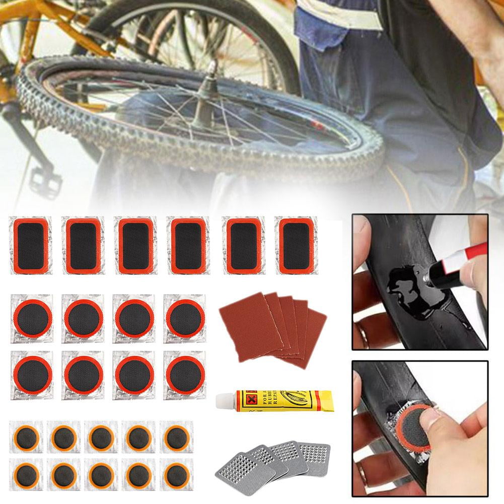 Bicycle Tire Patching A Tube Bike Tyre Puncture Flat Fix Bikes