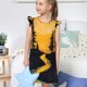 thumbnail image 4 of Fotbe Sunset River Pine Trees Vestido de Dormir para Niñas de 3 a 10 Años, Mangas Cortas, Estilo Princesa, Pijama Camisón con Mangas Voladas-X-Large, 4 of 6