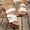 #32White, variant on Women's Braided Flat Sandals Strappy Open Toe Slip On Casual Summer Beach Sandals Slides Shoes