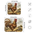 thumbnail image 3 of Farmhouse Rooster Flowers Dish Drying Mats Kitchen Mat Microfiber Counter Absorbent Dish Pad Drainer Rack 18"x24", 3 of 7