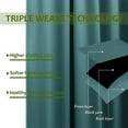thumbnail image 3 of Amay Blackout Double Pinch Pleat Curtain Panel Seafoam Green 50"W x 240"L- 1Panel, 3 of 5