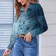 thumbnail image 2 of TaTaai Women Casual Button Down Printed Shirt Long Sleeve Collared Top Ladies Daily Street Office Commute Wear Soft Breathable No Fading Machine Washable Comfortable Blouse Gift, 2 of 6