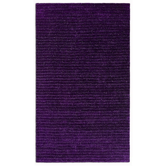 Global Furniture USA Luna Solid Color Purple 8x10 Rug