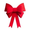 thumbnail image 1 of HLONK Red Holiday Wreath Bow Valentine Tree Topper Decoration, 1 of 7