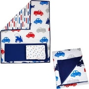 Little Bedding by Nojo On the Go 3-Piece Crib Bedding Set with BONUS Blanket