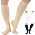 thumbnail image 5 of Opaque Graduated Compression Stockings for Women 20-30 mmHg - Beige, Small, 5 of 8