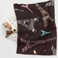 thumbnail image 6 of Naloa Eiffel Tower Dog Blanket, 3 Sizes Cat Blanket for Indoor Cats Large Medium Small Dog Gifts-, 6 of 8