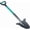 Teal, variant on SHFD3 40" Yellow Garden Spade Shovel - Gardening Shovel with a 9" x 11" Beveled Blade, Steel-Reinforced Fiberglass Long Handle & Cushioned D-Grip - Digging Spade for Planting
