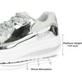 thumbnail image 2 of Platform Sneakers for Women - All Day Comfort Walking Shoes with Wedge Sole & Anti-slip soles, 2 of 11