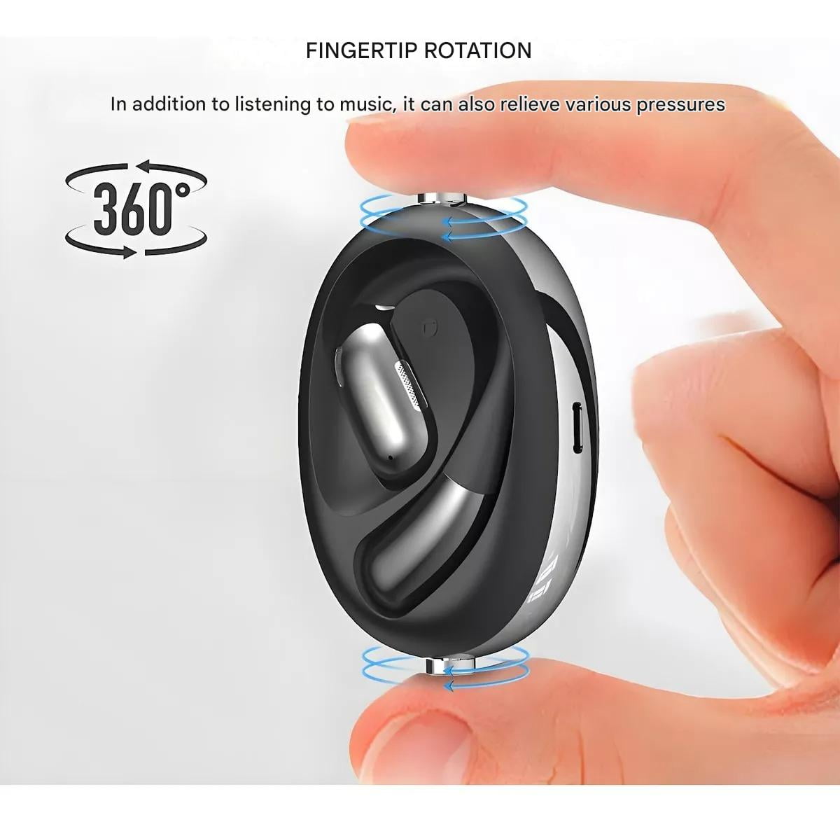 Wireless Freedom & Open-Ear Comfort: Sports-Ready Bluetooth Earbuds with Secure Fit – Compact, Sweatproof Design & Long-Lasting Battery for Active Lifestyles