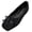 Fashion Shoes - Black, variant on Loafers for Women Closed Toe Square Front Slip On Ballet Flats Cozy Textured Fuzzy Upper Sweet Bowknot Detailing Casual Minimalist Shoes for Daily Wear