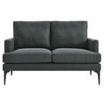thumbnail image 4 of Modway Evermore Metal and Upholstered Fabric Loveseat in Gray, 4 of 5