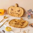 thumbnail image 3 of Ghost Bandeja de comida de calabaza de madera para Halloween, plato de mueca, decoración de plato de hamburguesa y patatas fritas, 3 of 5