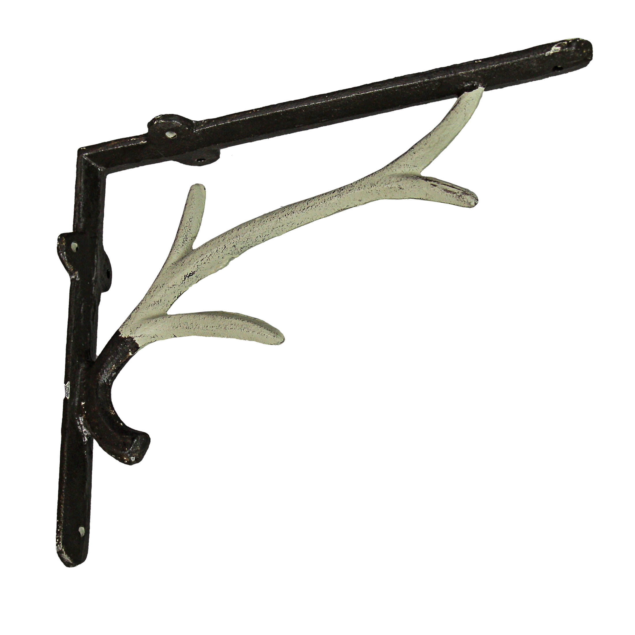 Zeckos Deer Antler Decorative Shelf Brackets Wall Decor Set of 2
