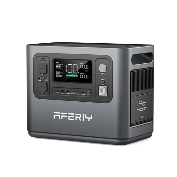 AFERIY 960Wh Portable Power Station, 1200W (2400W Surge) LiFePO4 Solar Generator with 14 Ports, Fast 1.5H Charging, UPS Backup for Home, Camping, RVs