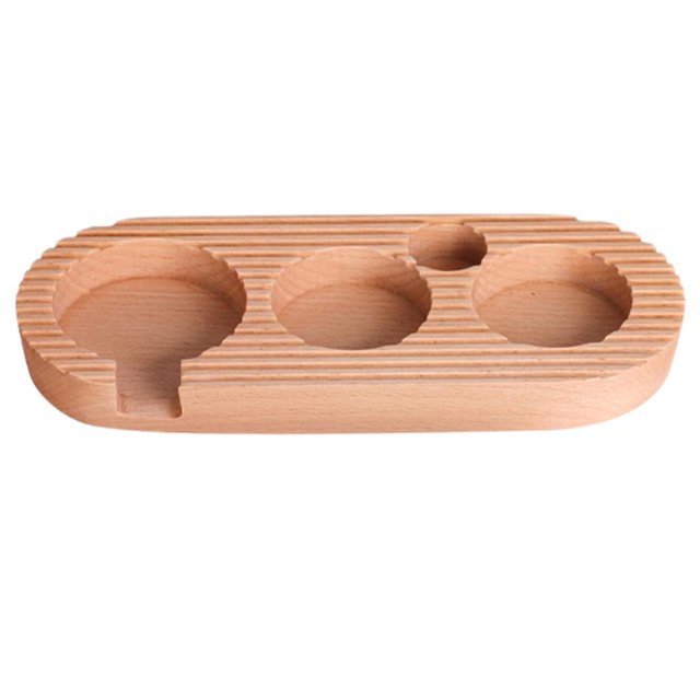 Soporte para apisonar , 51 mm 58 mm opcional, , 4 ranuras, base de estante manual maciza de apisonadora, telas para cafetera, Gloria Soporte de sabotaje de café