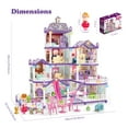 thumbnail image 7 of Dollhouse with Furniture Accessories, Dolls, Lights, 4 stories Toddler Doll Houses for 6 Years Old Girls Pretend Cottage Toy House Gift for Kids 6+, 7 of 7