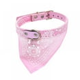 thumbnail image 1 of Pet Triangle Serviette Collier Chien Chat Bandanas Collier Métal Boucle Réglable Collier Lavable Triangle Serviette Chien Fournitures, 1 of 11