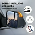 thumbnail image 6 of Power Heated Towing Mirrors with Signal Puddle Light Manual Folding for 2009 2023 Dodge Ram 1500 2500 3500 Classic Black, 6 of 6