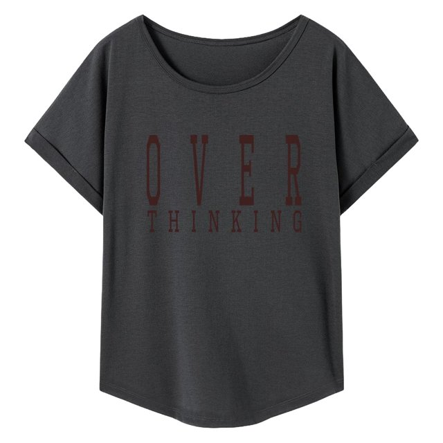 Camiseta básica para mujer, camiseta informal suave con cuello redondo para oficina XL