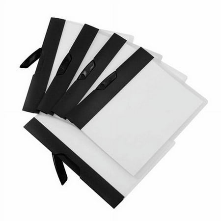 Storex Swing Clip Clear Report Covers, Stripes, Case of 18