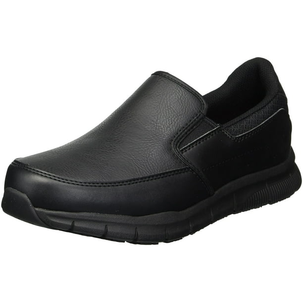 Zapatos Skechers para trabajo Nampa-Annox para mujer, color negro, talla 11W